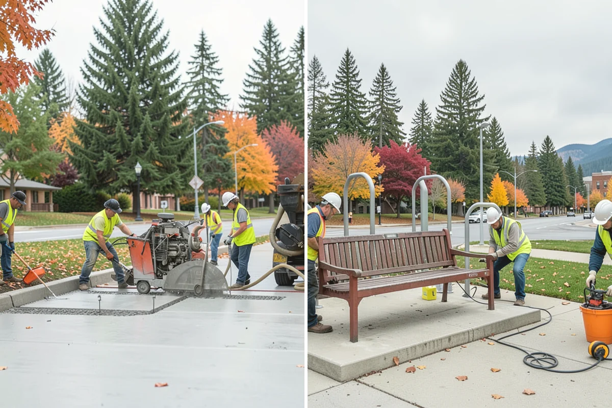 Municipal Sidewalk Cleaning in Mountlake Terrace, Snohomish County, WA - We map priority walk segments and confirm a cleaning route
