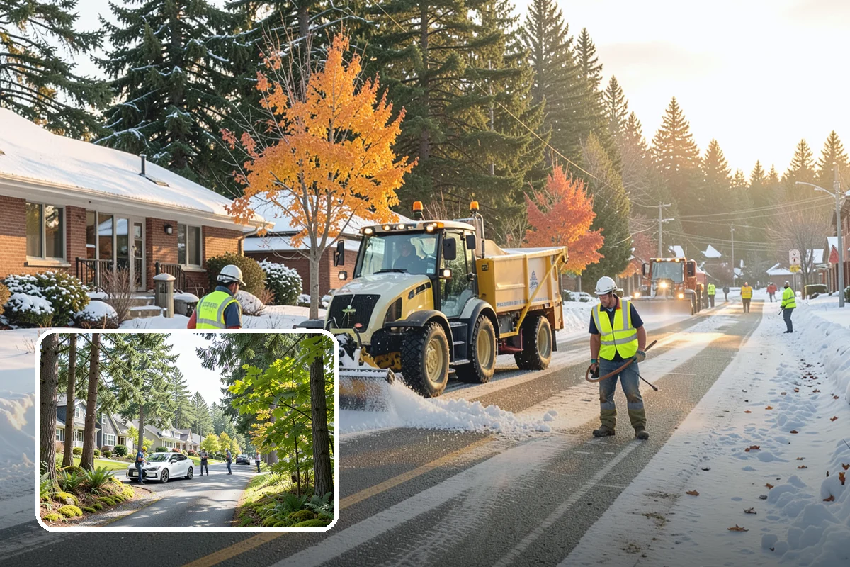 Municipal Sidewalk Cleaning in Normandy Park, King County, WA - Surface cleaning removes slip hazards from gum and mildew