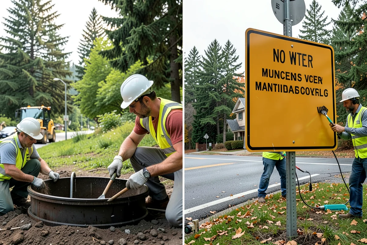 Municipal Sidewalk Cleaning in Normandy Park, King County, WA - We map priority walk segments and confirm a cleaning route