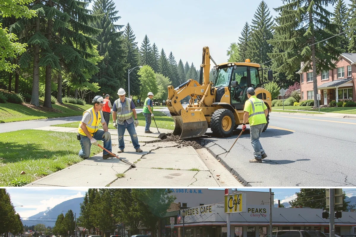 Municipal Sidewalk Cleaning in North Bend, King County, WA - Washing is most effective in the dry spring-through-fall months, with pre-event cleaning scheduled ahead of festivals and peak...