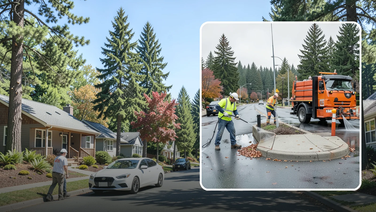 Municipal Sidewalk Cleaning in Orting, Pierce County, WA - We pressure wash public sidewalks and walkways to remove gum, grime, and stains for Western Washington cities and business...