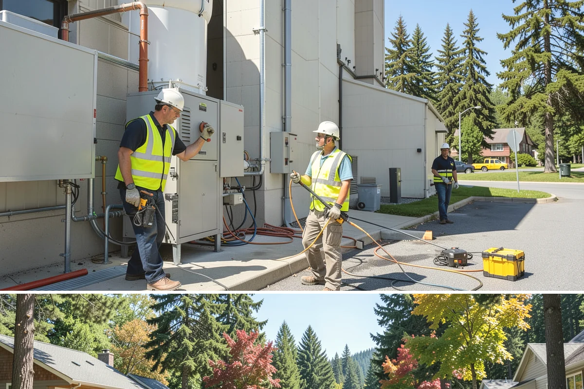Municipal Sidewalk Cleaning in Orting, Pierce County, WA - Washing is most effective in the dry spring-through-fall months, with pre-event cleaning scheduled ahead of festivals and peak...