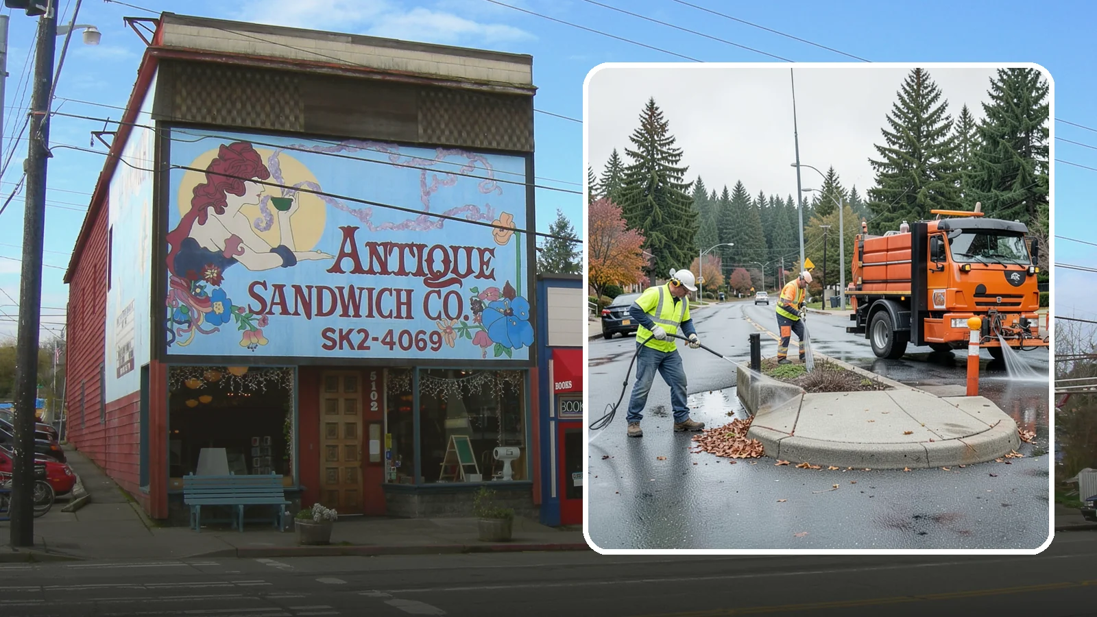 Municipal Sidewalk Cleaning in Ruston, Pierce County, WA - We pressure wash public sidewalks and walkways to remove gum, grime, and stains for Western Washington cities and business...