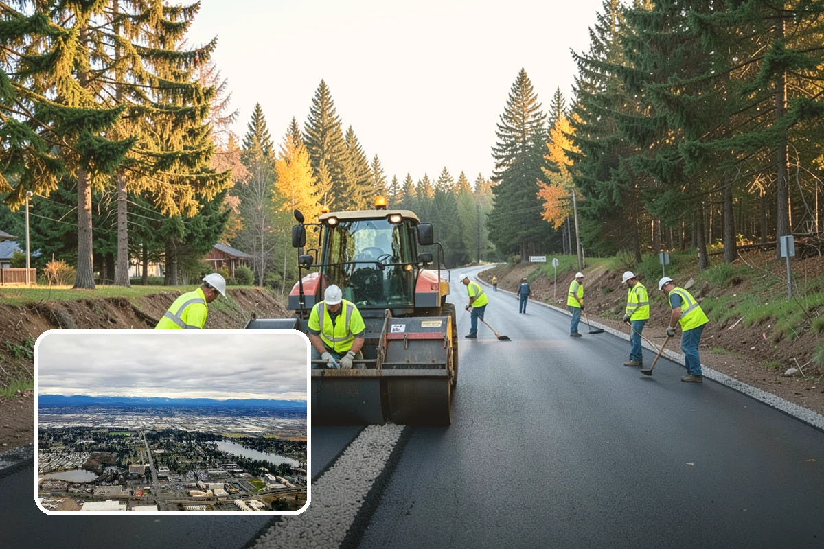 Municipal Sidewalk Cleaning in SeaTac, King County, WA - Surface cleaning removes slip hazards from gum and mildew