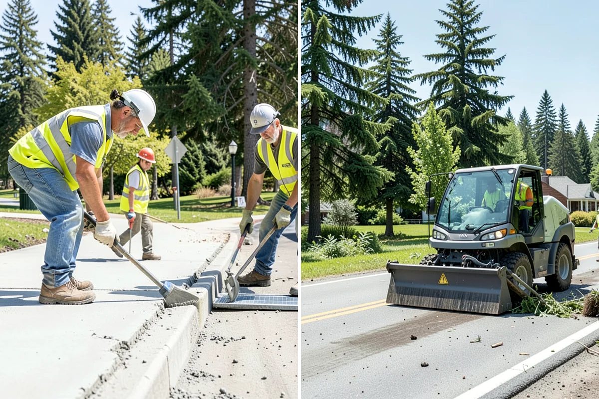 Municipal Sidewalk Cleaning in SeaTac, King County, WA - We map priority walk segments and confirm a cleaning route