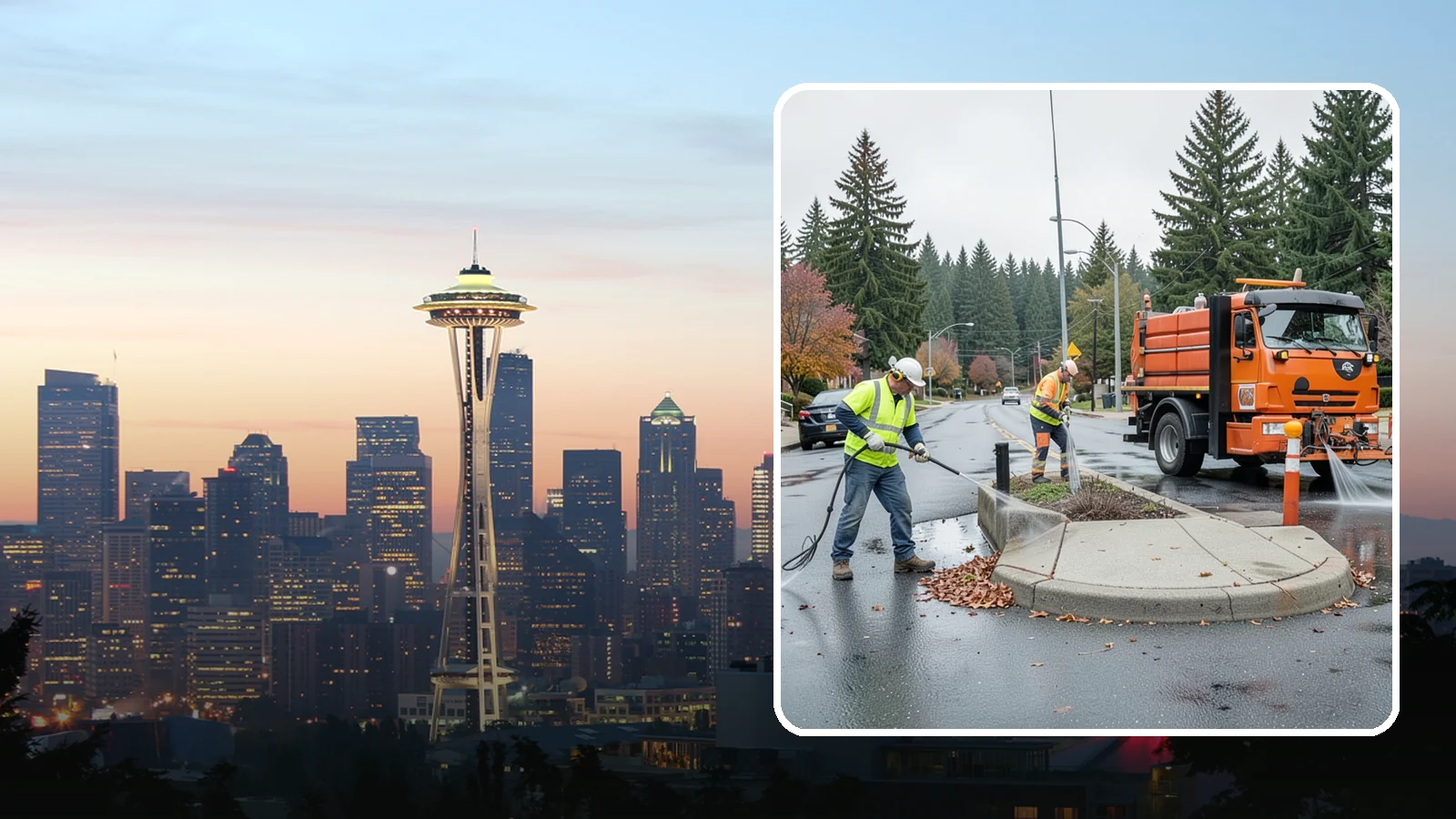 Municipal Sidewalk Cleaning in Seattle, King County, WA - We pressure wash public sidewalks and walkways to remove gum, grime, and stains for Western Washington cities and business...