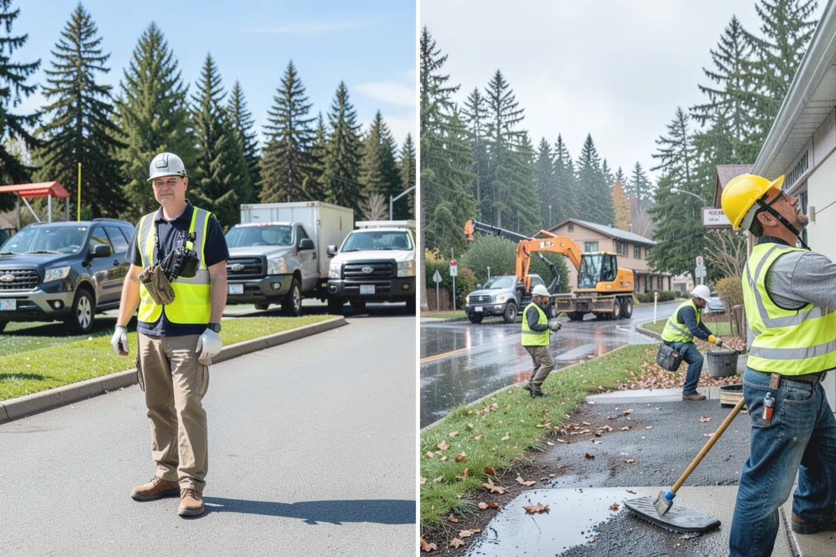 Municipal Sidewalk Cleaning in South Prairie, Pierce County, WA - We map priority walk segments and confirm a cleaning route