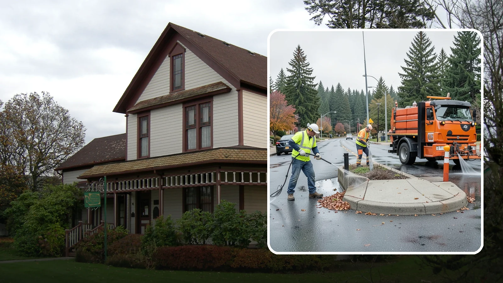 Municipal Sidewalk Cleaning in Sumner, Pierce County, WA - We pressure wash public sidewalks and walkways to remove gum, grime, and stains for Western Washington cities and business...