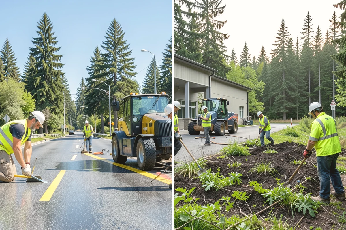 Municipal Sidewalk Cleaning in Tacoma, Pierce County, WA - We map priority walk segments and confirm a cleaning route