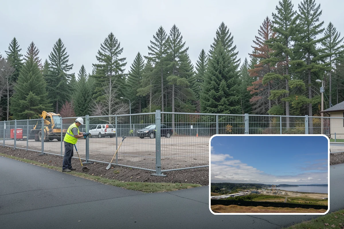 Municipal Sidewalk Cleaning in University Place, Pierce County, WA - Surface cleaning removes slip hazards from gum and mildew