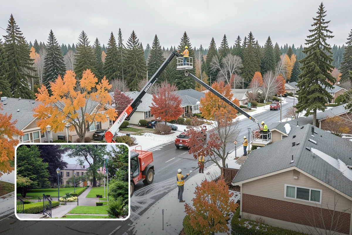 Municipal Sidewalk Cleaning in Woodinville, King County, WA - Surface cleaning removes slip hazards from gum and mildew