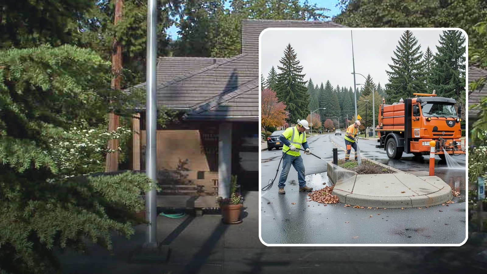 Municipal Sidewalk Cleaning in Yarrow Point, King County, WA - We pressure wash public sidewalks and walkways to remove gum, grime, and stains for Western Washington cities and business...