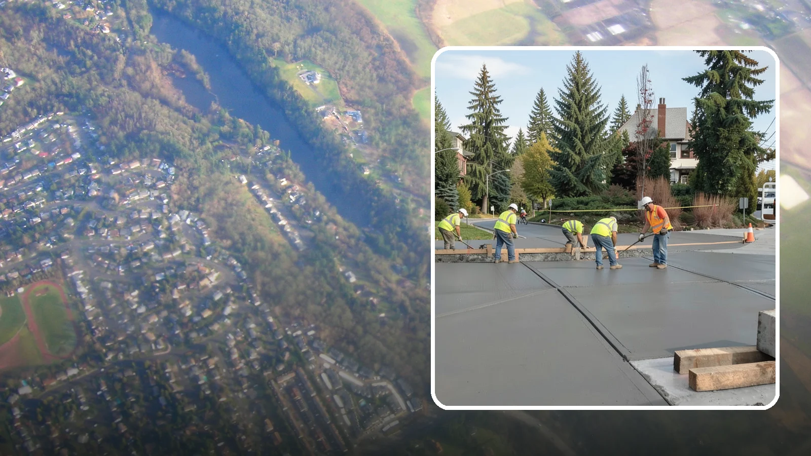 Municipal Sidewalk Construction in Algona, King County, WA - Build new public sidewalk segments that close gaps in your pedestrian network and meet current accessibility standards.