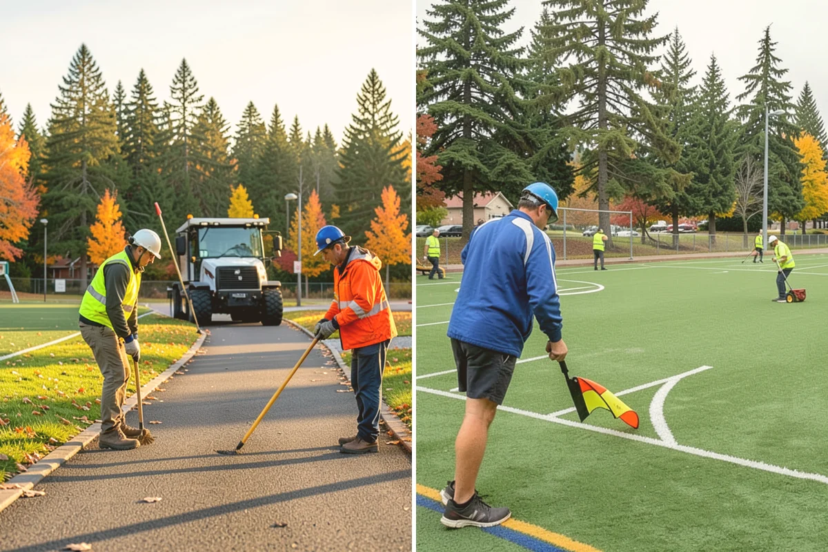 Municipal Sidewalk Construction in Algona, King County, WA - Survey, grade verification, and utility locate coordination