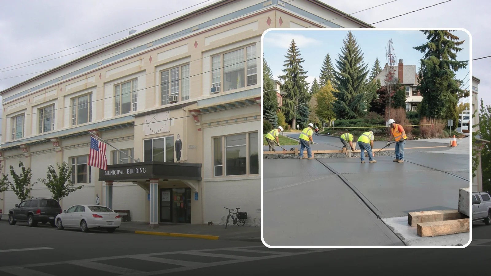 Municipal Sidewalk Construction in Anacortes, Skagit County, WA - Build new public sidewalk segments that close gaps in your pedestrian network and meet current accessibility standards.