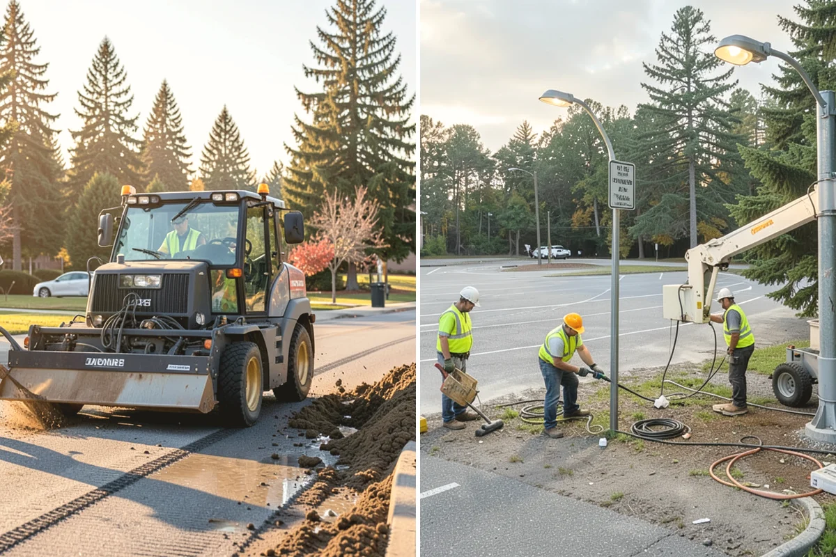 Municipal Sidewalk Construction in Anacortes, Skagit County, WA - Survey, grade verification, and utility locate coordination