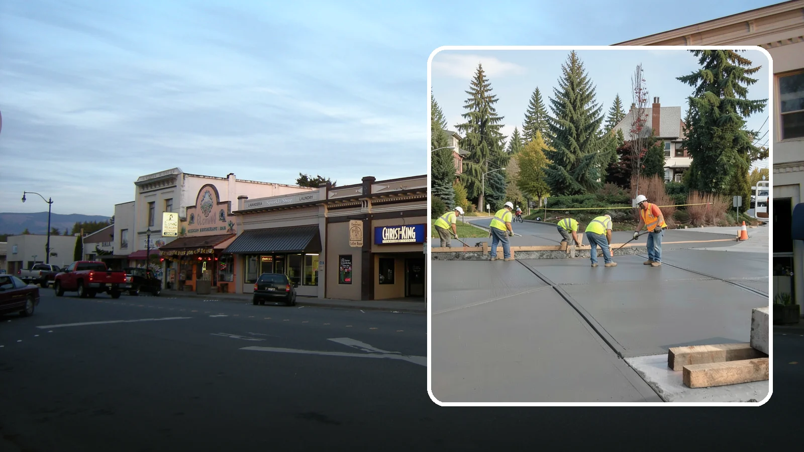 Municipal Sidewalk Construction in Burlington, Skagit County, WA - Build new public sidewalk segments that close gaps in your pedestrian network and meet current accessibility standards.