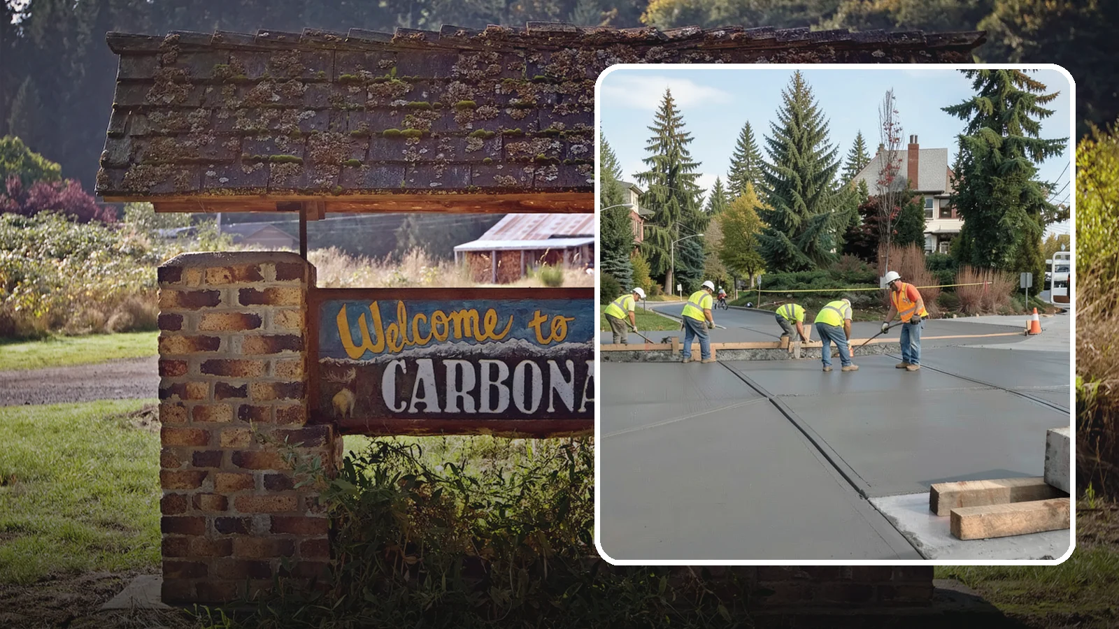 Municipal Sidewalk Construction in Carbonado, Pierce County, WA - Build new public sidewalk segments that close gaps in your pedestrian network and meet current accessibility standards.