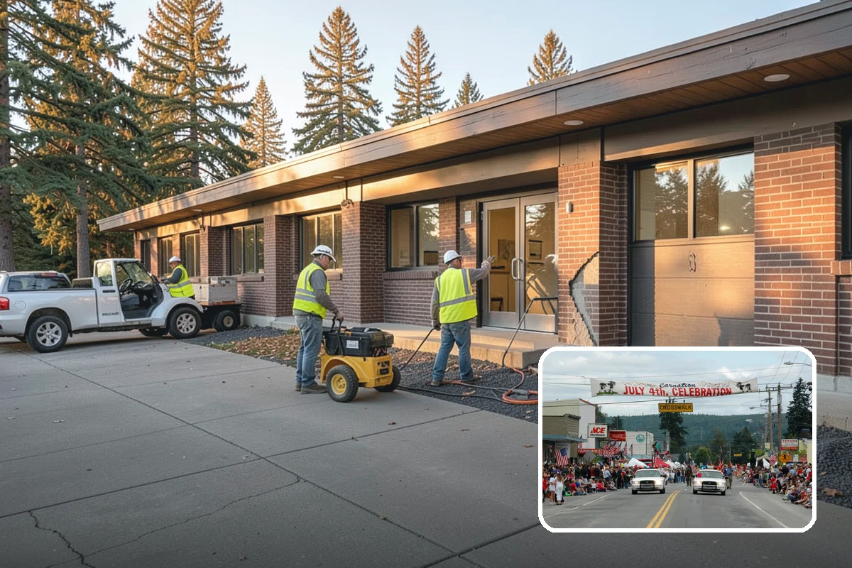 Municipal Sidewalk Construction in Carnation, King County, WA - Closes pedestrian network gaps to support Complete Streets and Safe Routes funding