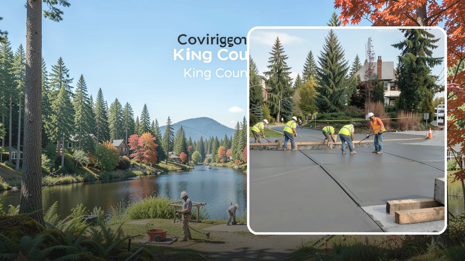 Municipal Sidewalk Construction in Covington, King County, WA - Build new public sidewalk segments that close gaps in your pedestrian network and meet current accessibility standards.