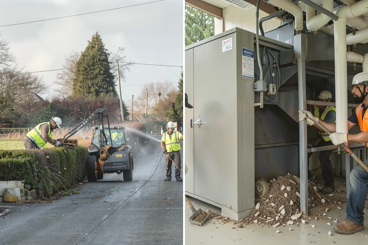 Municipal Sidewalk Construction in Covington, King County, WA - Survey, grade verification, and utility locate coordination