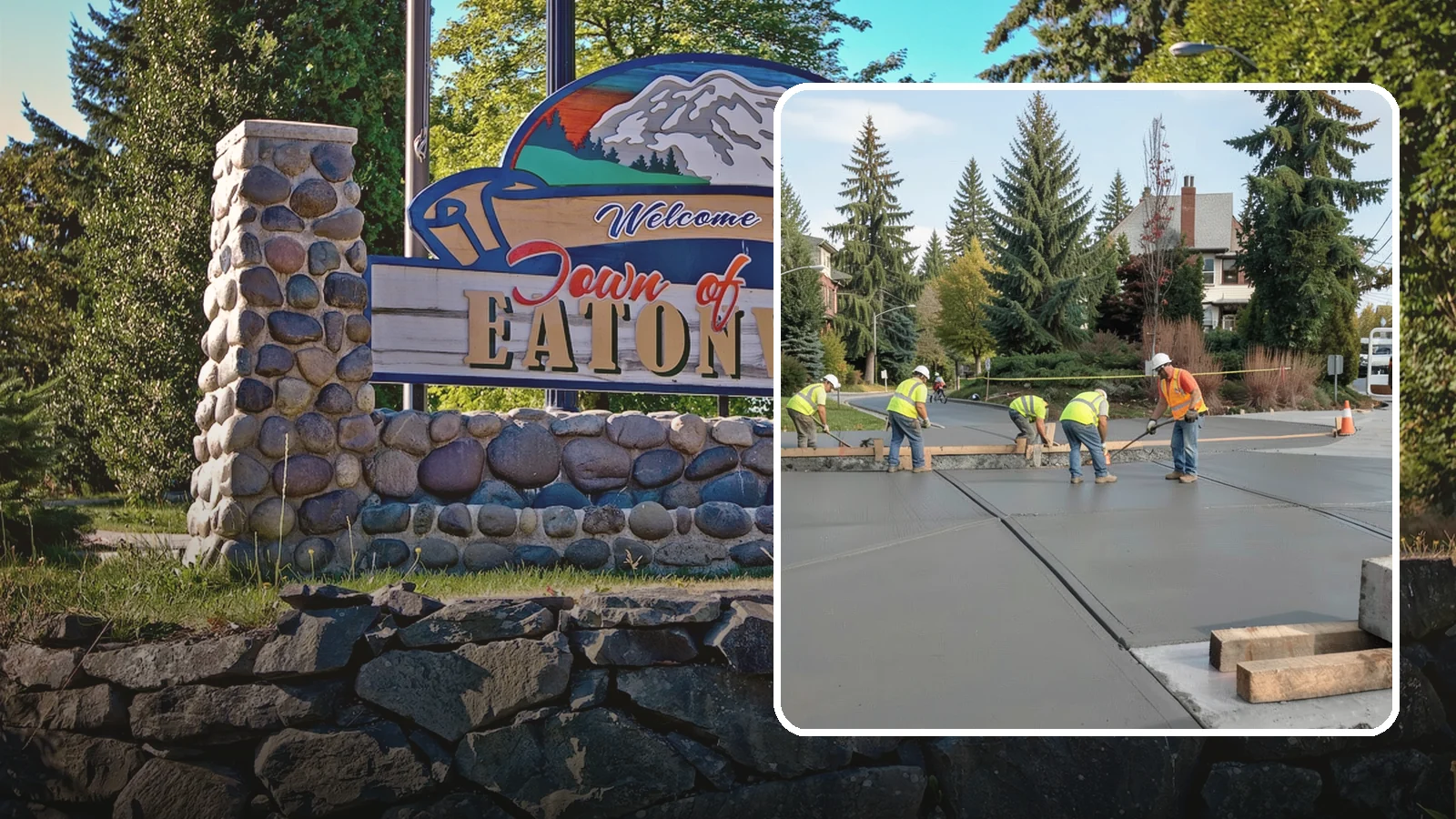 Municipal Sidewalk Construction in Eatonville, Pierce County, WA - Build new public sidewalk segments that close gaps in your pedestrian network and meet current accessibility standards.