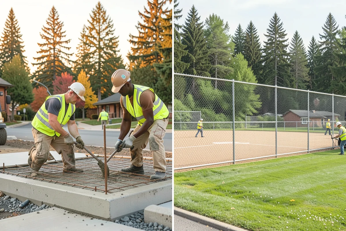 Municipal Sidewalk Construction in Edgewood, Pierce County, WA - Survey, grade verification, and utility locate coordination