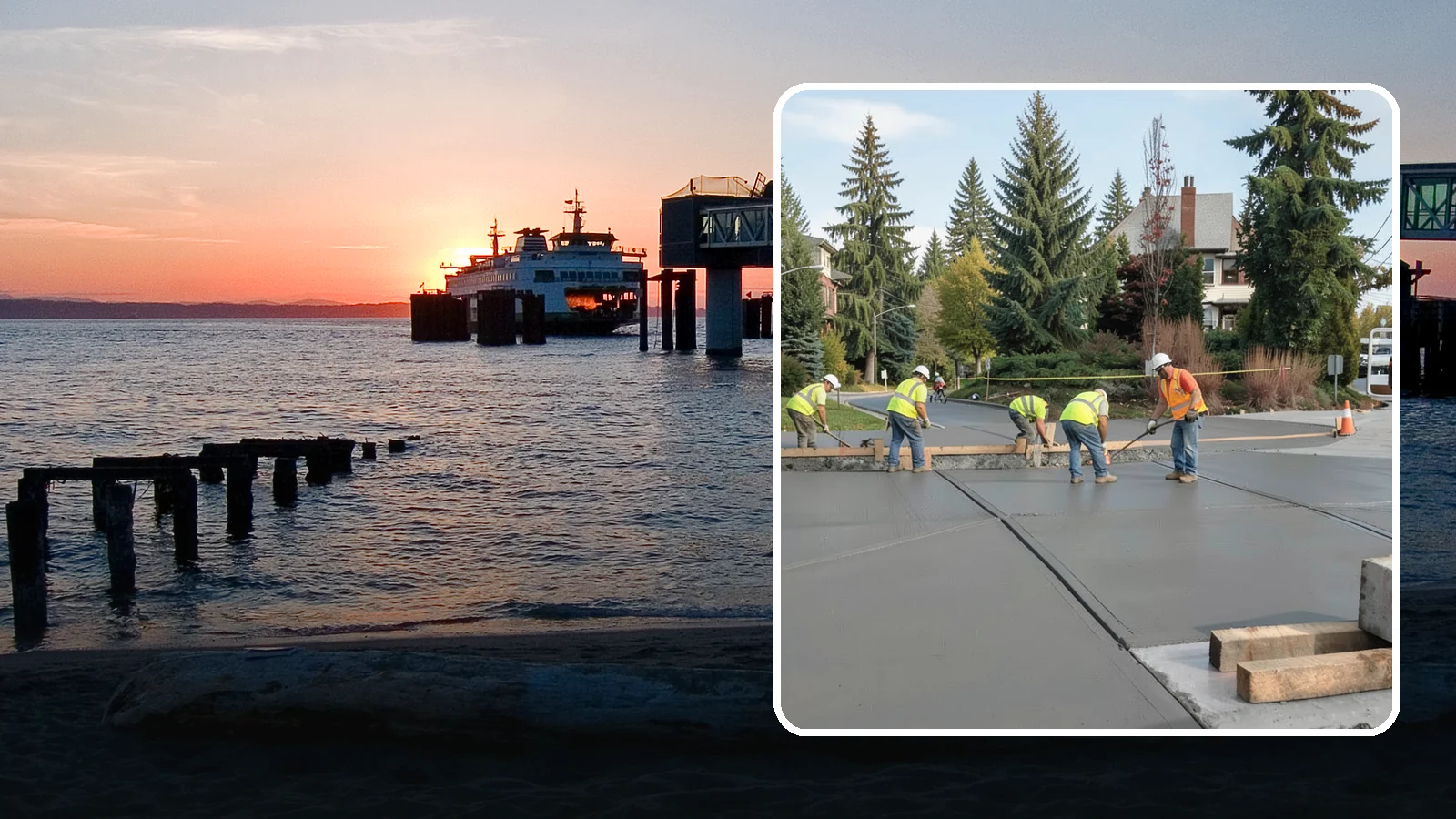 Municipal Sidewalk Construction in Edmonds, Snohomish County, WA - Build new public sidewalk segments that close gaps in your pedestrian network and meet current accessibility standards.
