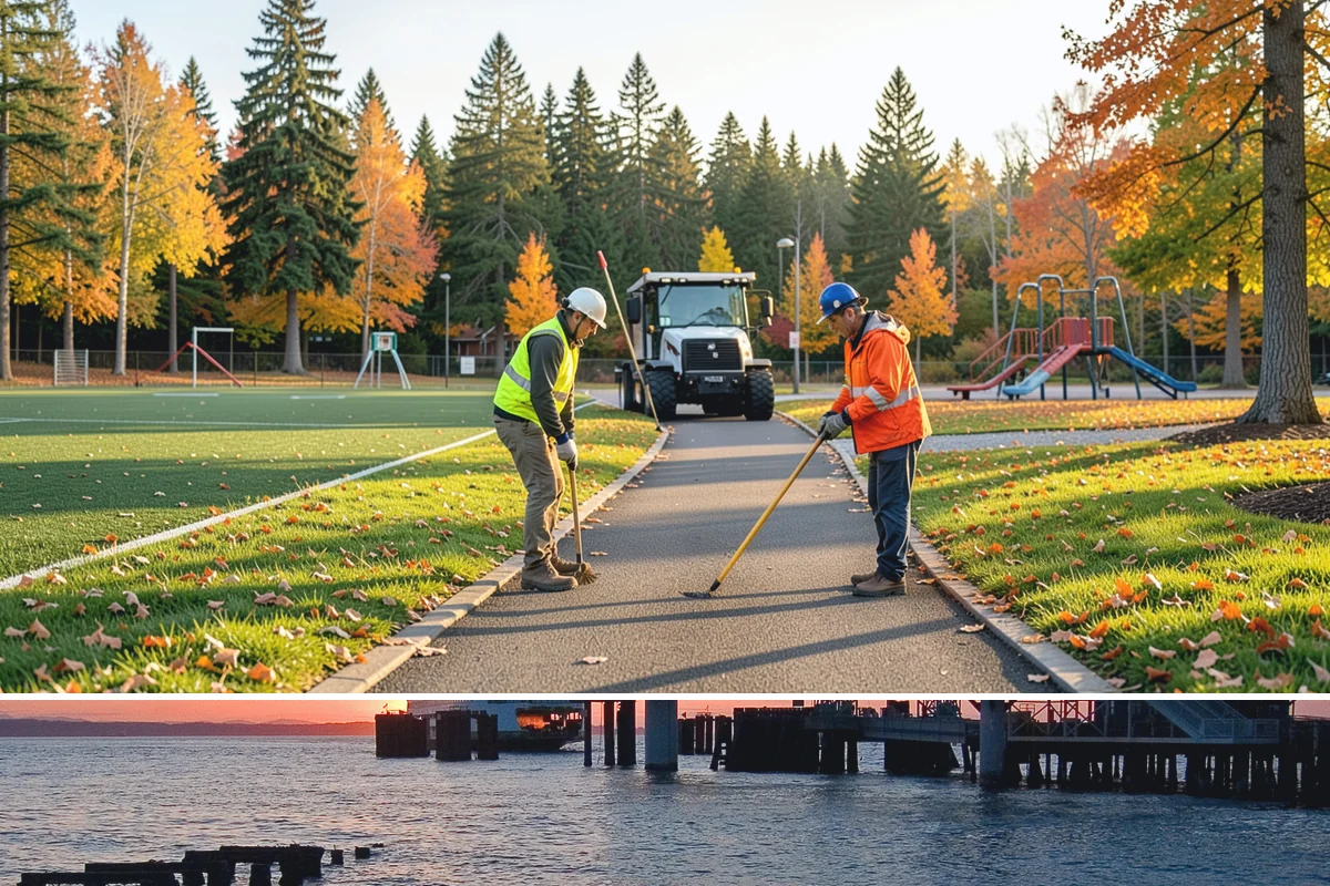 Municipal Sidewalk Construction in Edmonds, Snohomish County, WA - Summer and early autumn provide the extended dry windows needed for grading, forming, and curing multi-block sidewalk runs.