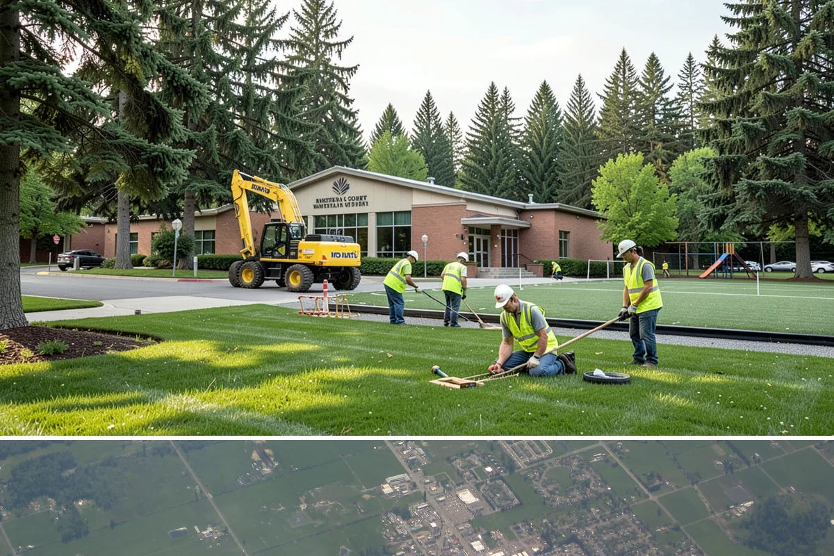 Municipal Sidewalk Construction in Enumclaw, King County, WA - Summer and early autumn provide the extended dry windows needed for grading, forming, and curing multi-block sidewalk runs.