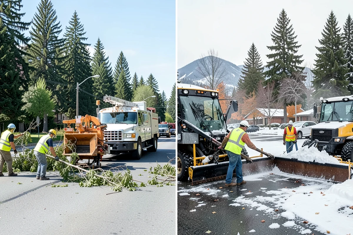 Municipal Sidewalk Construction in Gig Harbor, Pierce County, WA - Survey, grade verification, and utility locate coordination