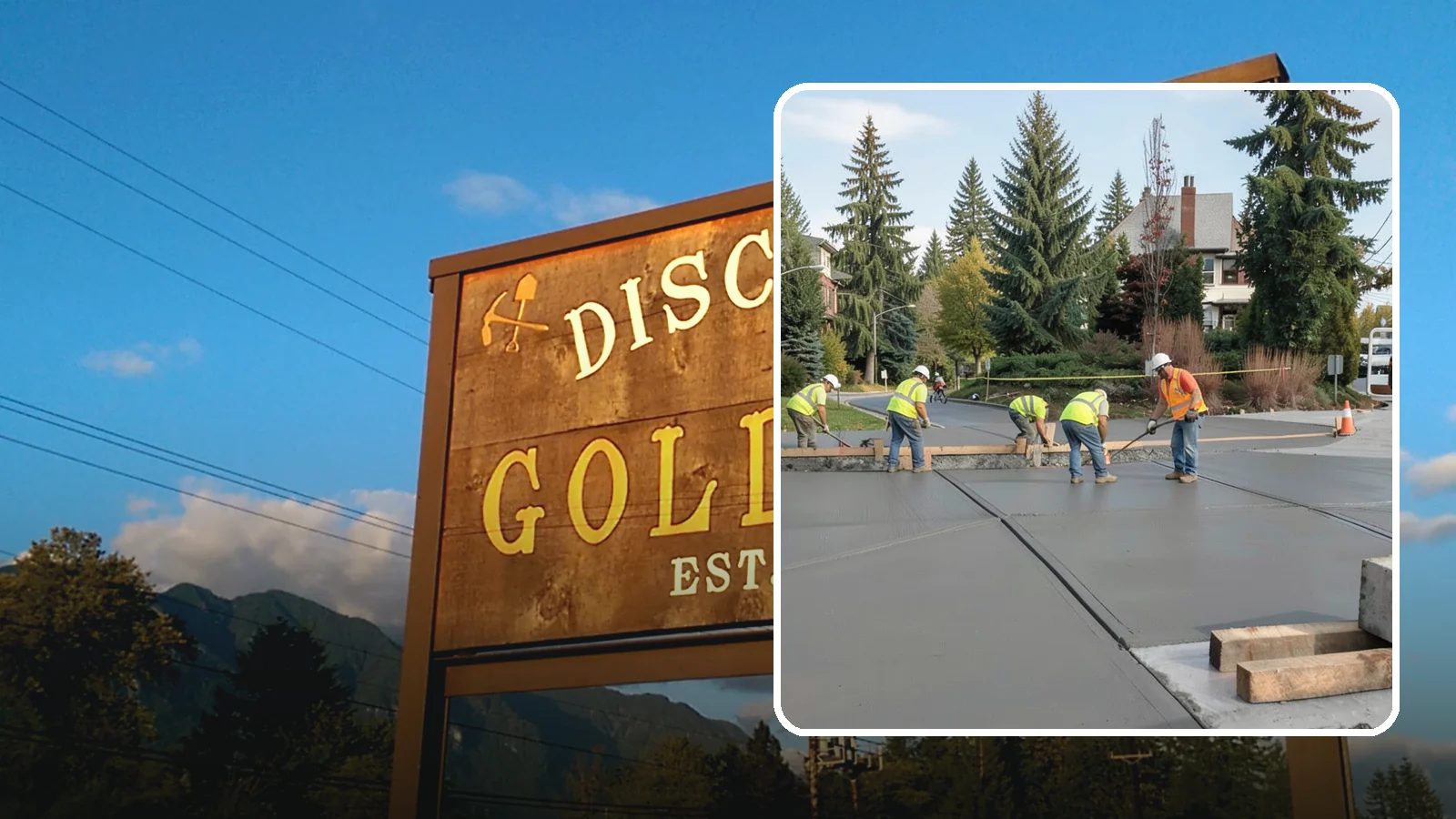 Municipal Sidewalk Construction in Gold Bar, Snohomish County, WA - Build new public sidewalk segments that close gaps in your pedestrian network and meet current accessibility standards.