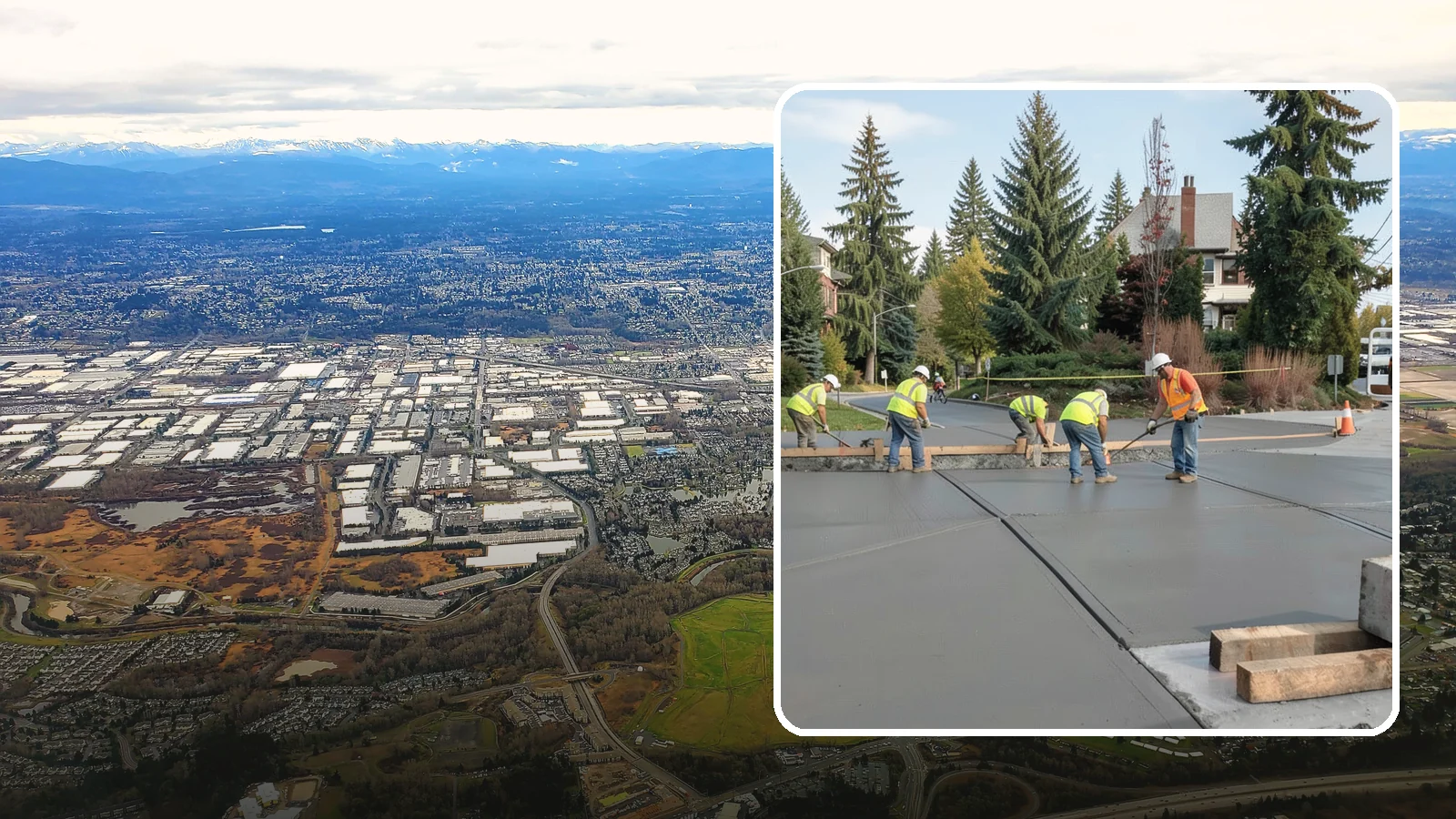 Municipal Sidewalk Construction in Kent, King County, WA - Build new public sidewalk segments that close gaps in your pedestrian network and meet current accessibility standards.