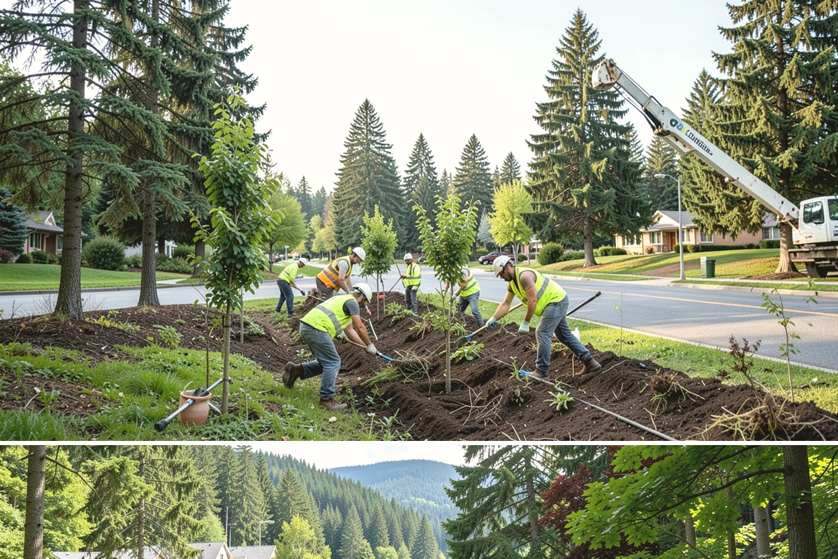 Municipal Sidewalk Construction in Lake Forest Park, King County, WA - Summer and early autumn provide the extended dry windows needed for grading, forming, and curing multi-block sidewalk runs.