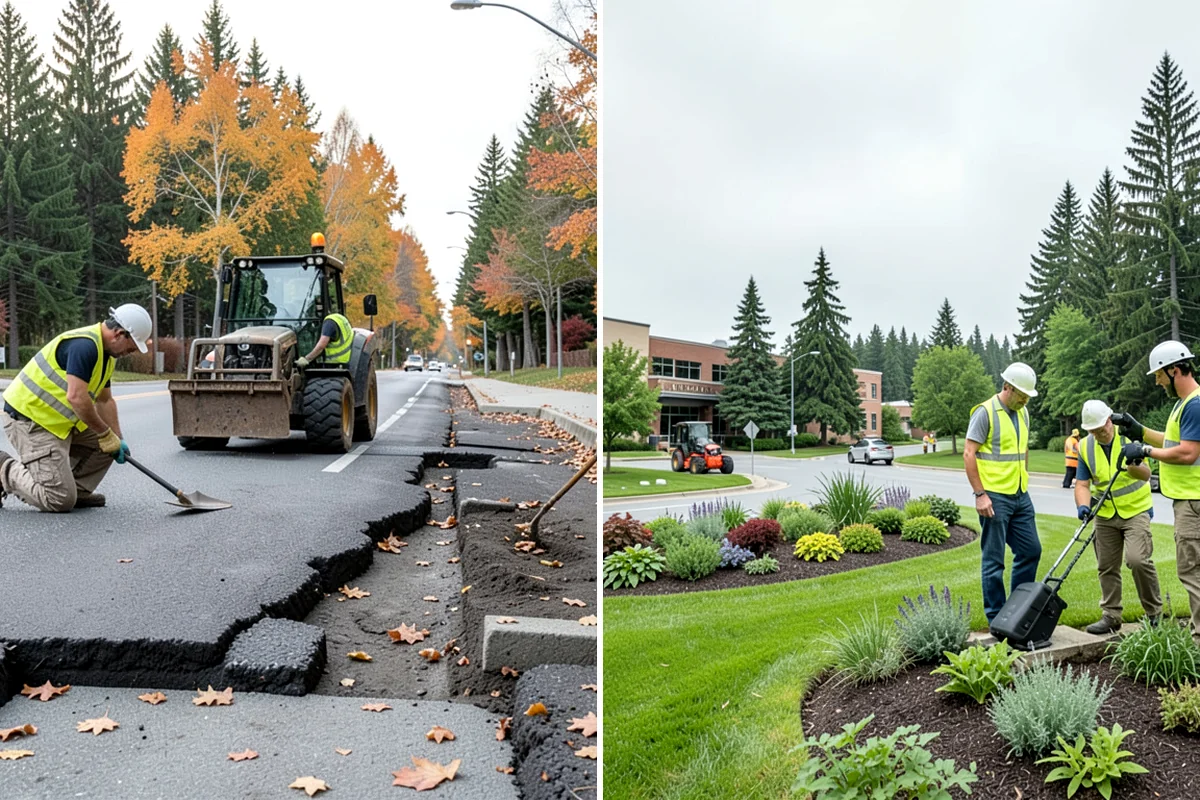 Municipal Sidewalk Construction in Lakewood, Pierce County, WA - Survey, grade verification, and utility locate coordination