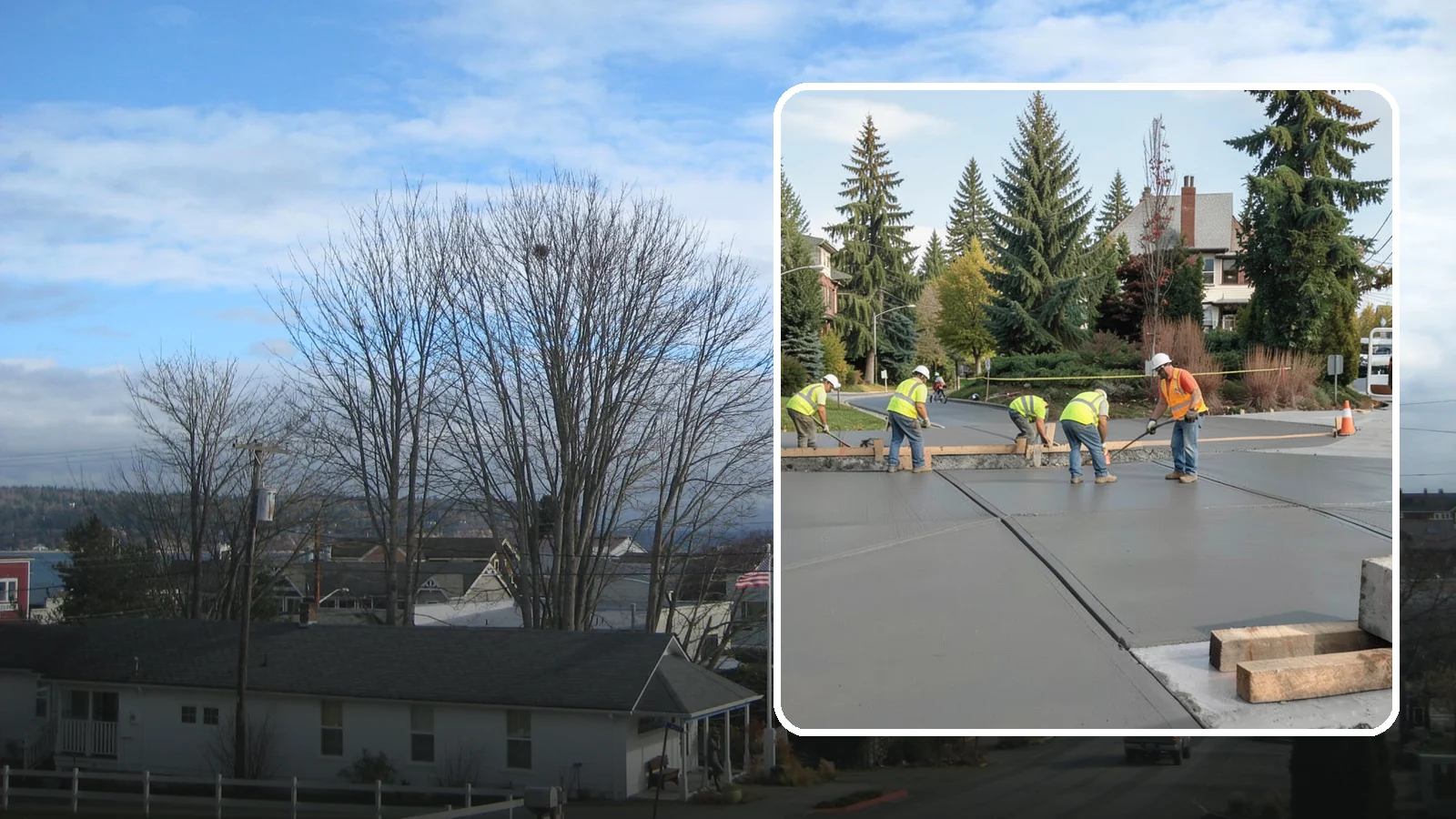 Municipal Sidewalk Construction in Langley, Island County, WA - Build new public sidewalk segments that close gaps in your pedestrian network and meet current accessibility standards.