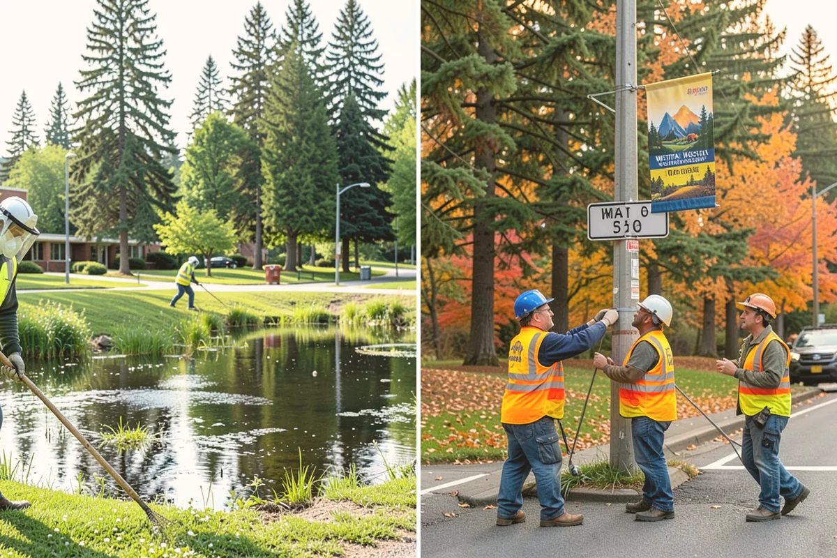 Municipal Sidewalk Construction in Lynnwood, Snohomish County, WA - Survey, grade verification, and utility locate coordination