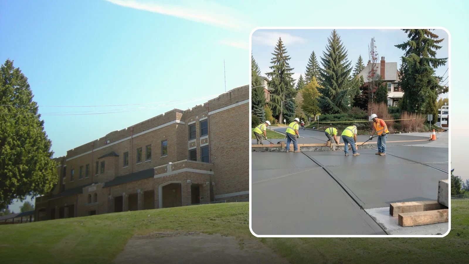 Municipal Sidewalk Construction in Maple Valley, King County, WA - Build new public sidewalk segments that close gaps in your pedestrian network and meet current accessibility standards.