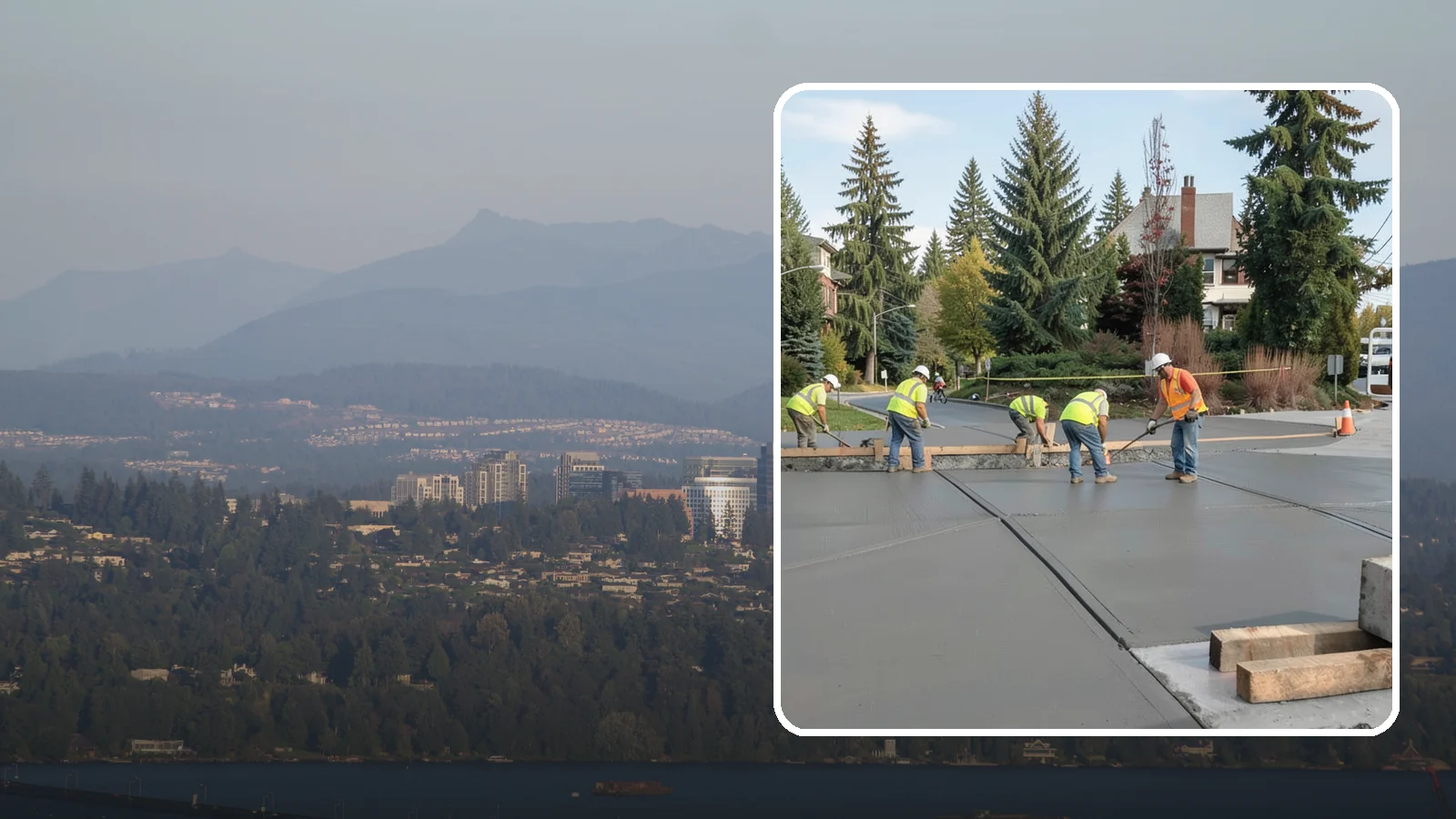 Municipal Sidewalk Construction in Medina, King County, WA - Build new public sidewalk segments that close gaps in your pedestrian network and meet current accessibility standards.