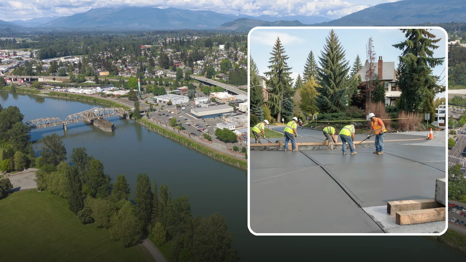 Municipal Sidewalk Construction in Mount Vernon, Skagit County, WA - Build new public sidewalk segments that close gaps in your pedestrian network and meet current accessibility standards.