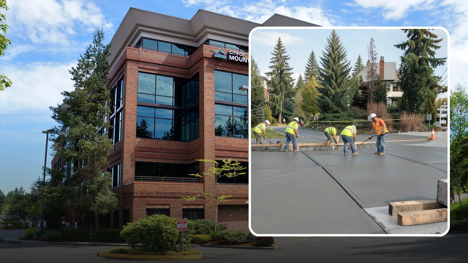 Municipal Sidewalk Construction in Mountlake Terrace, Snohomish County, WA - Build new public sidewalk segments that close gaps in your pedestrian network and meet current accessibility standards.