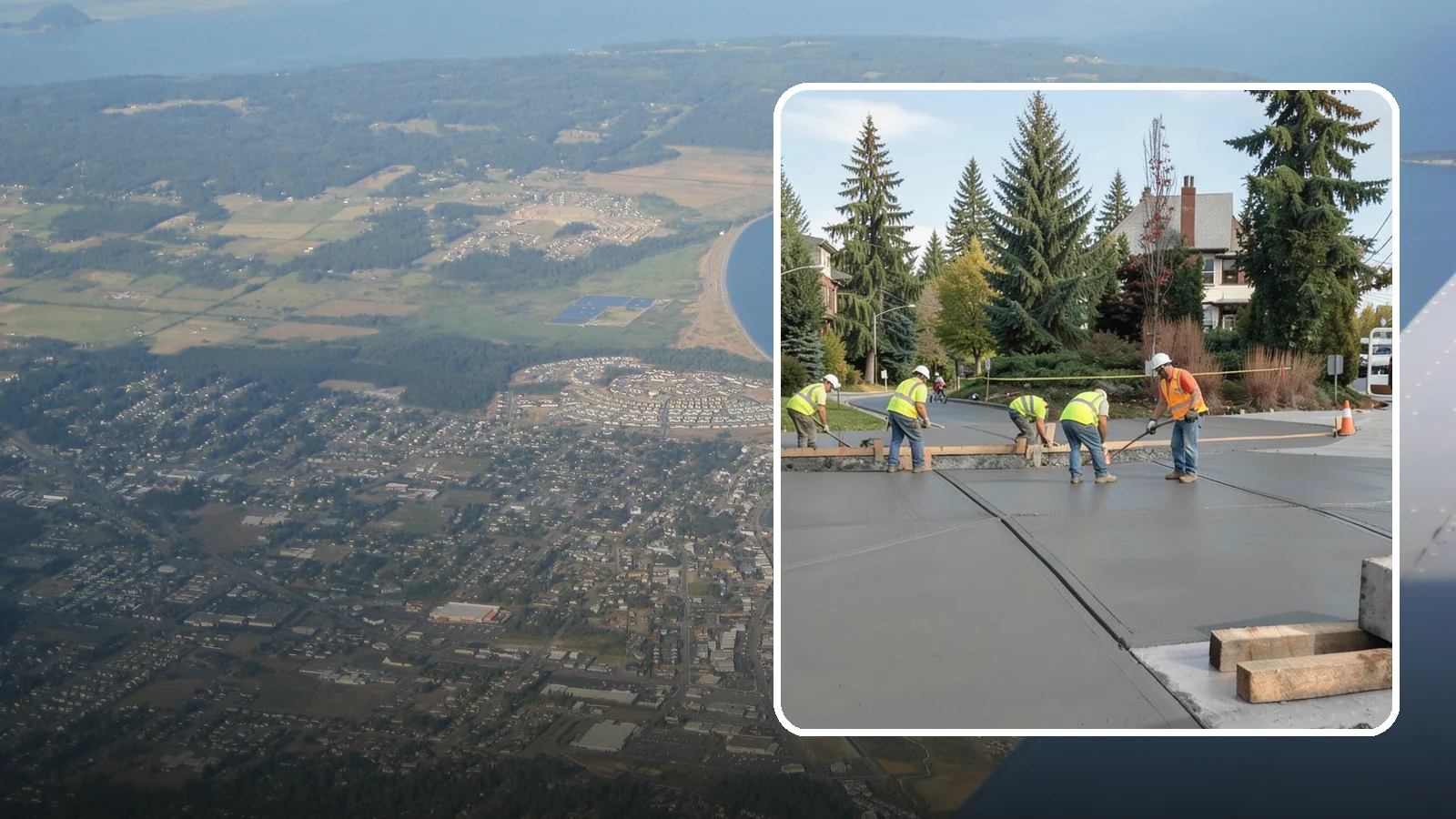 Municipal Sidewalk Construction in Oak Harbor, Island County, WA - Build new public sidewalk segments that close gaps in your pedestrian network and meet current accessibility standards.
