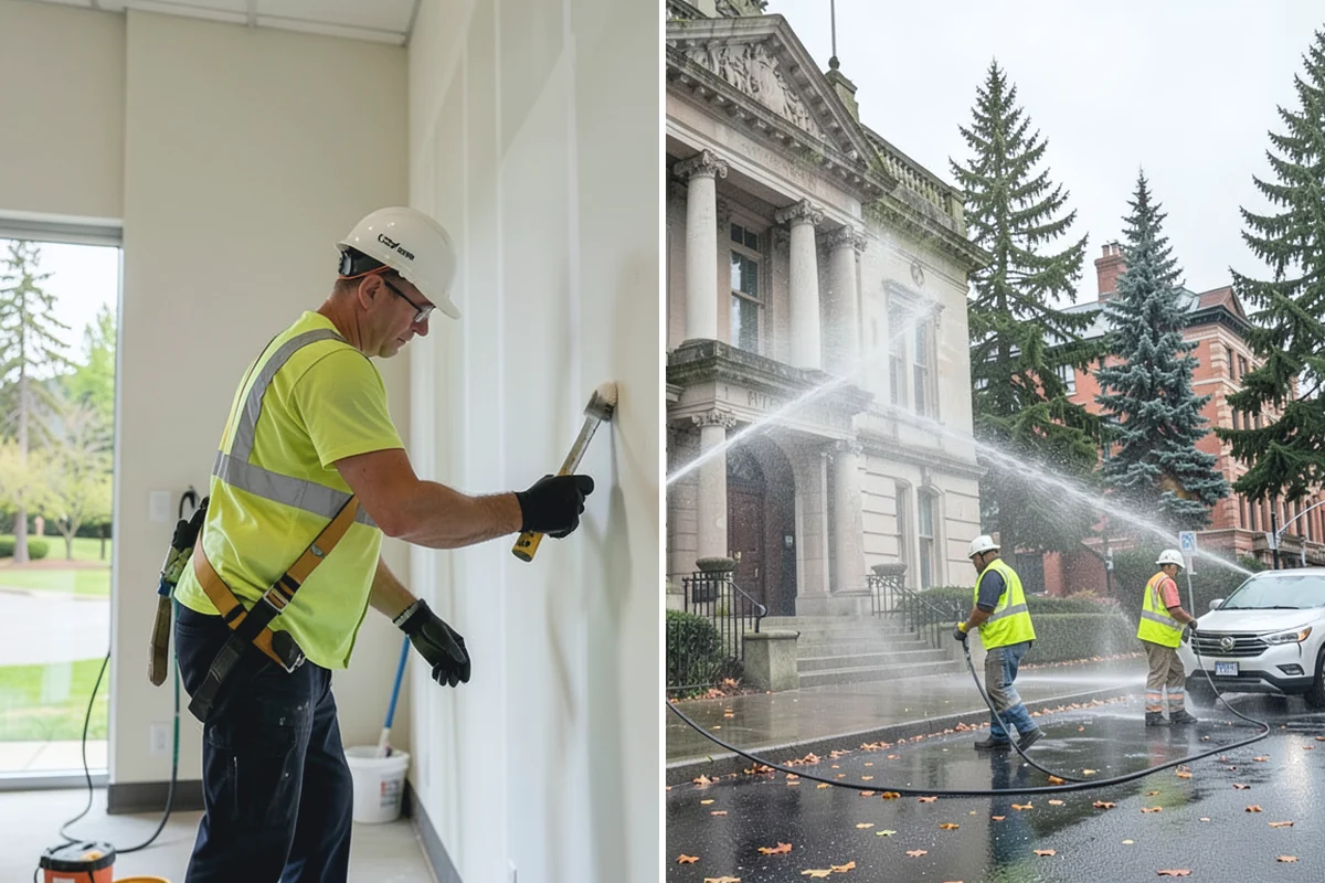 Municipal Sidewalk Construction in Redmond, King County, WA - Survey, grade verification, and utility locate coordination