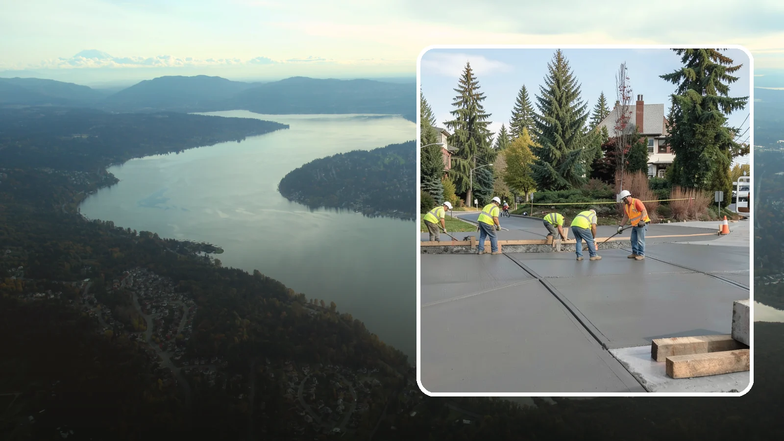 Municipal Sidewalk Construction in Sammamish, King County, WA - Build new public sidewalk segments that close gaps in your pedestrian network and meet current accessibility standards.