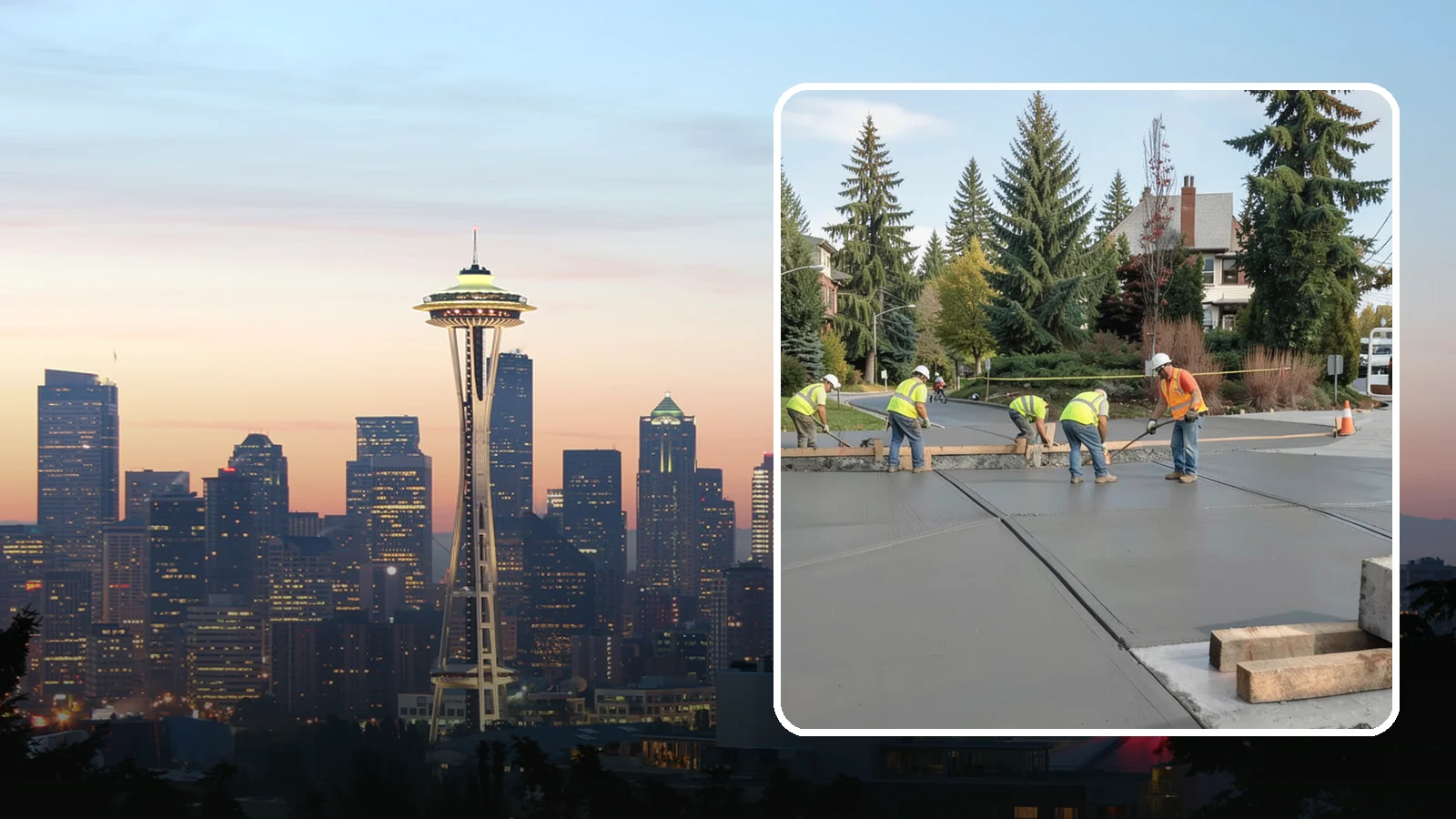 Municipal Sidewalk Construction in Seattle, King County, WA - Build new public sidewalk segments that close gaps in your pedestrian network and meet current accessibility standards.