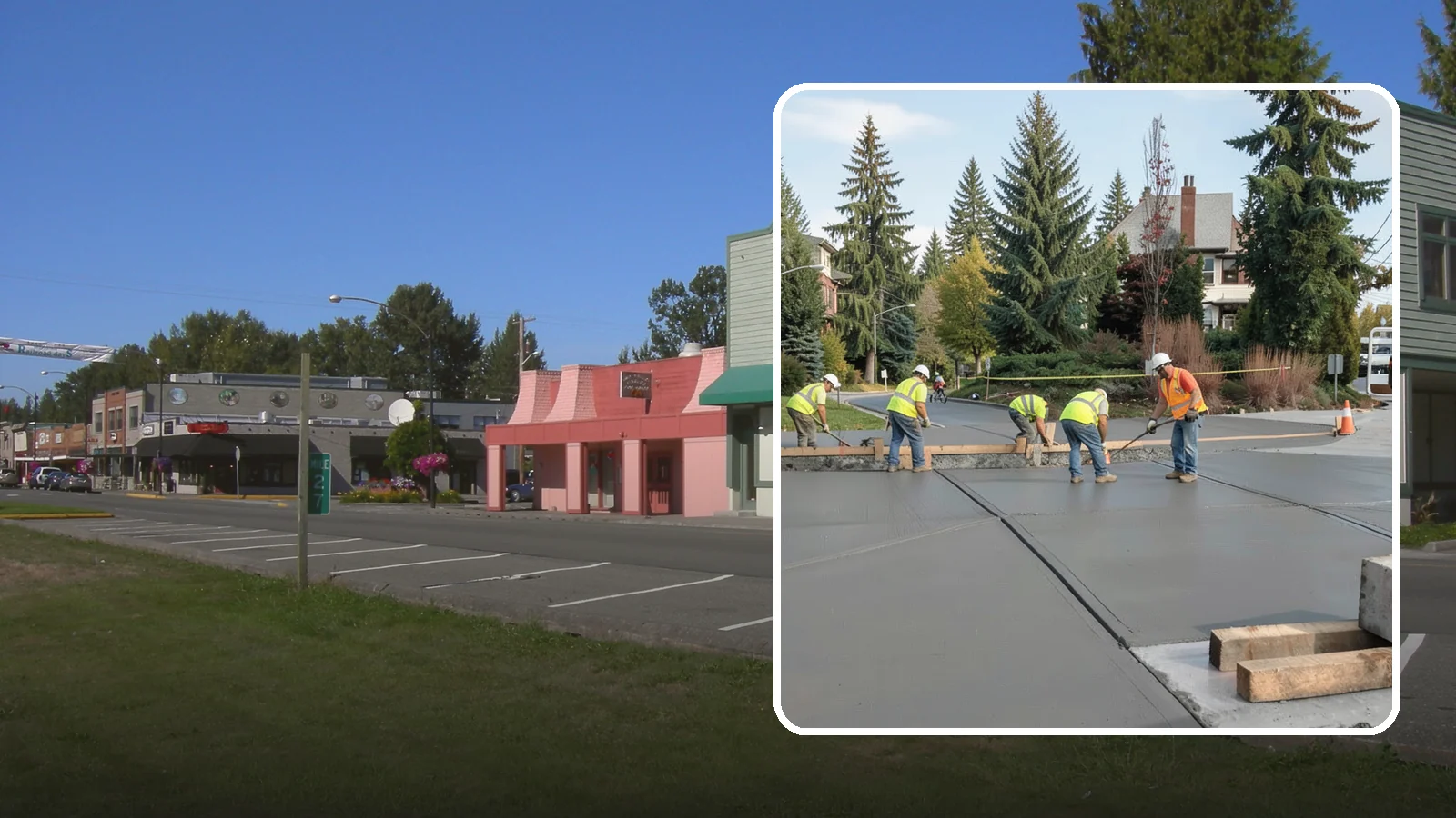 Municipal Sidewalk Construction in Snoqualmie, King County, WA - Build new public sidewalk segments that close gaps in your pedestrian network and meet current accessibility standards.