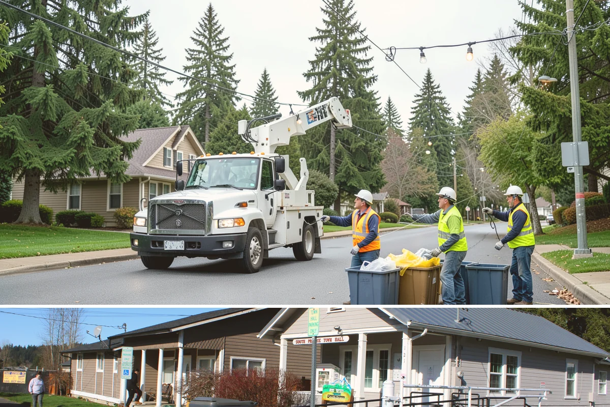 Municipal Sidewalk Construction in South Prairie, Pierce County, WA - Summer and early autumn provide the extended dry windows needed for grading, forming, and curing multi-block sidewalk runs.