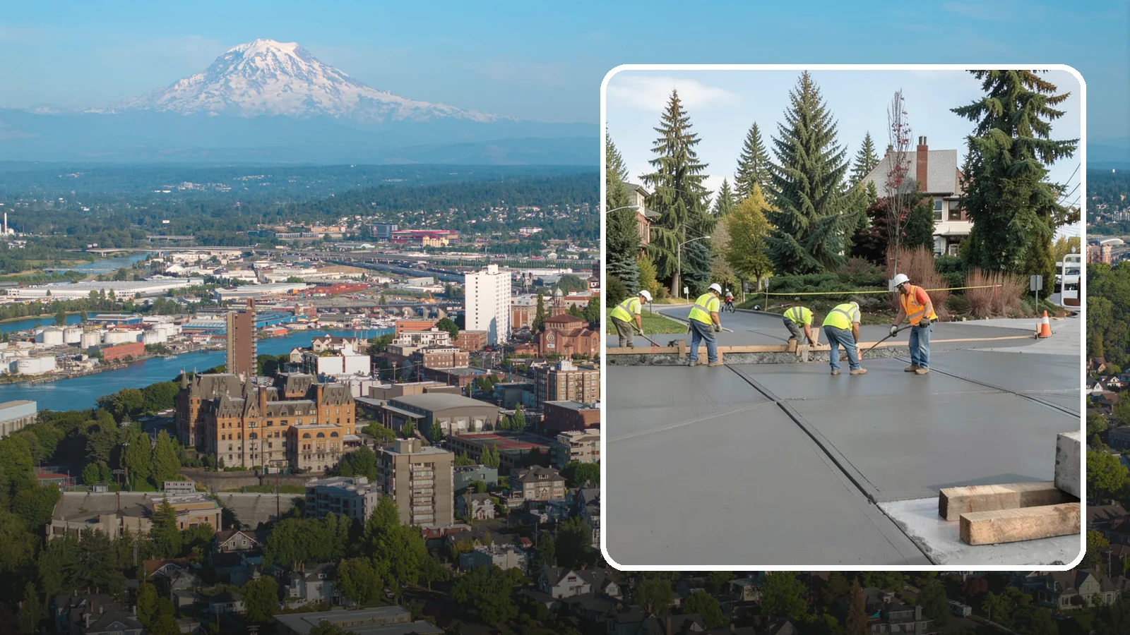 Municipal Sidewalk Construction in Tacoma, Pierce County, WA - Build new public sidewalk segments that close gaps in your pedestrian network and meet current accessibility standards.