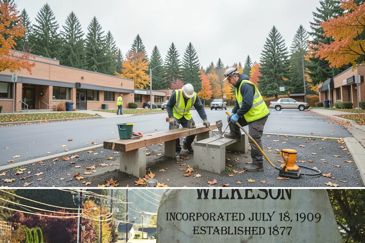 Municipal Sidewalk Construction in Wilkeson, Pierce County, WA - Summer and early autumn provide the extended dry windows needed for grading, forming, and curing multi-block sidewalk runs.