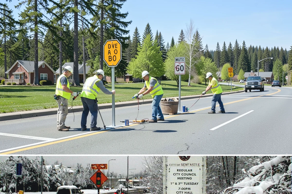 Municipal Small Works Projects in Newcastle, King County, WA - Small works scopes span the year, though exterior and concrete tasks concentrate in the drier construction months.